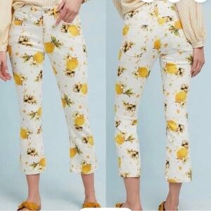 Anthropologie Pilcro and the Letterpress Floral High Rise Bootcut Jeans. Size 27
